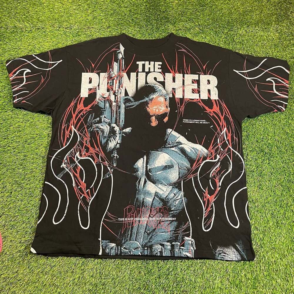 CVLA x Marvel The Punisher Graphic Heavy Weight Boxy Short Sleeve Tee Size L